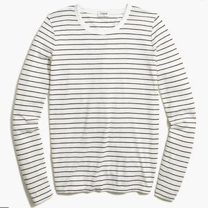 NWT J.Crew Striped Athleisure Tie-Back Tee